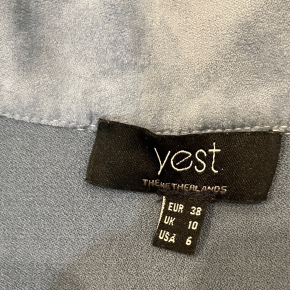 Yest Women's size 6 Light blue Blazer - lightweight suede like material - Picture 3 of 16